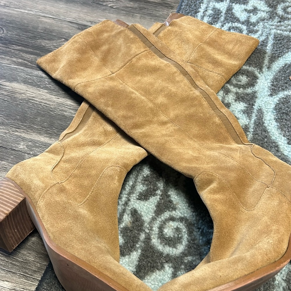 Marc Fisher suede knee high boots. Like new. Soft! 9.5